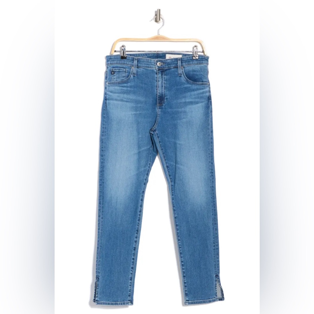 Ag Adriano Goldschmied Light Blue Ankle Crop Jeans